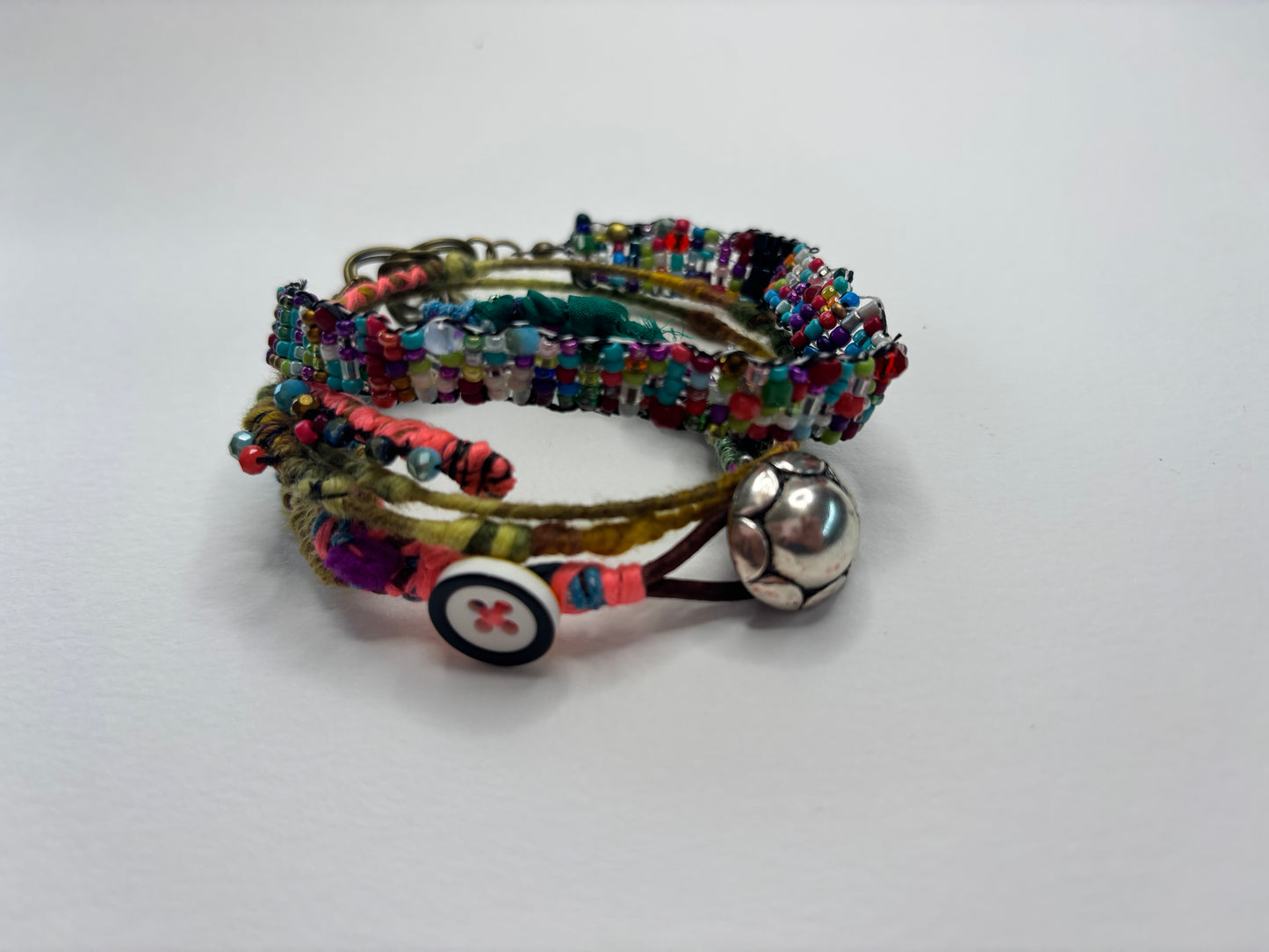Vibrant Colours Weaved 3 bracelet stack set