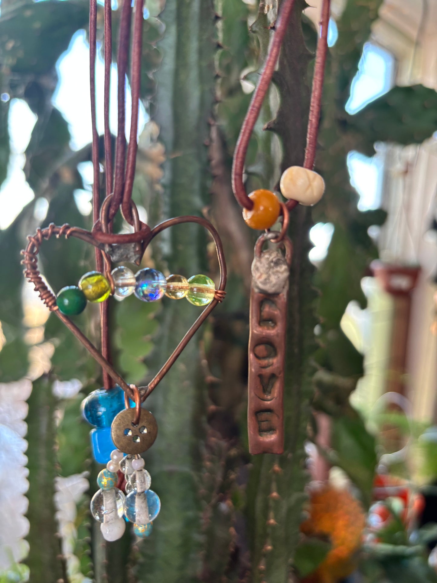 Heart /Love Necklace Duo