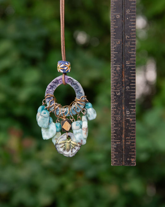 Bumble Bee and Larimar Talisman