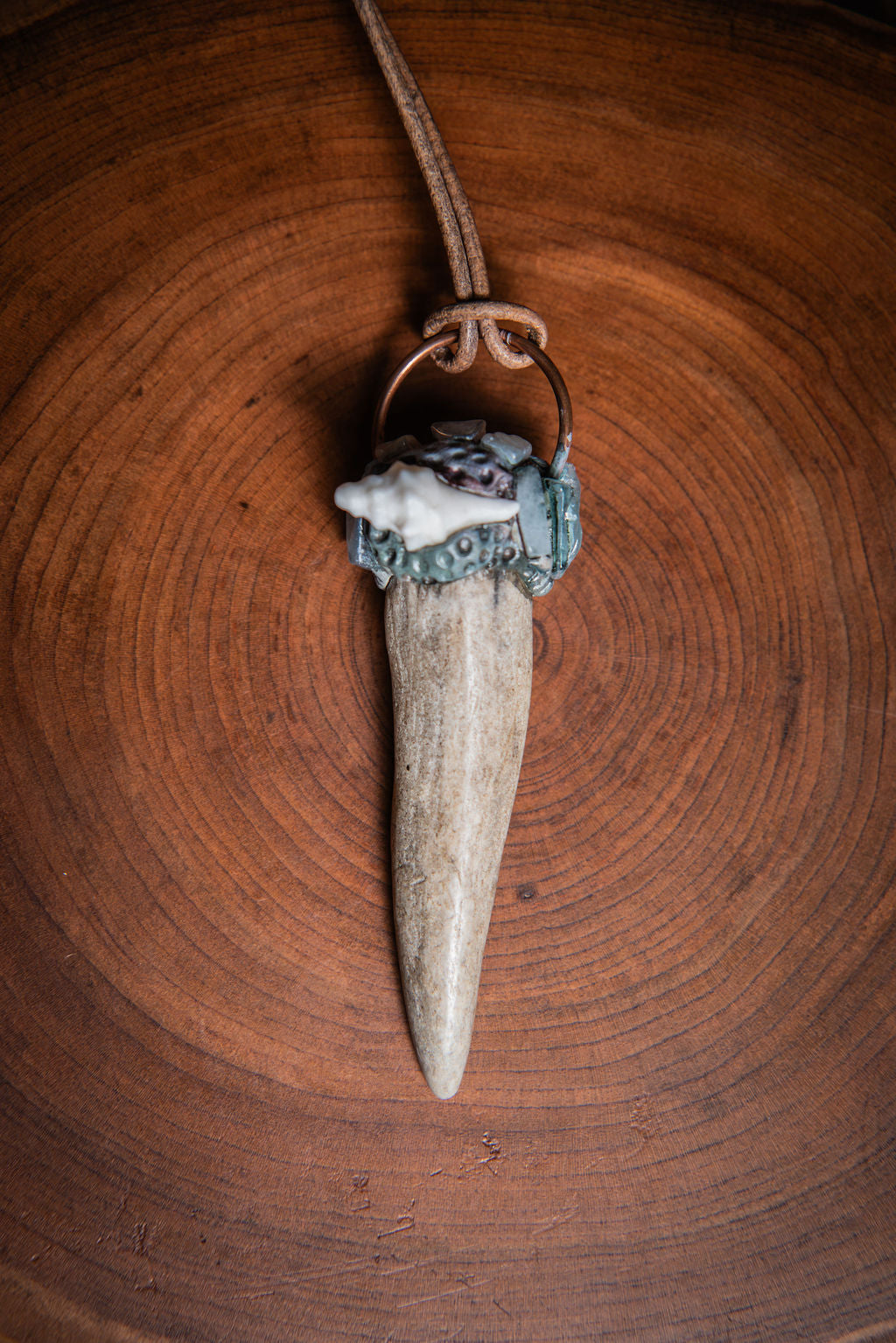 Deer Antler Tip Pendants