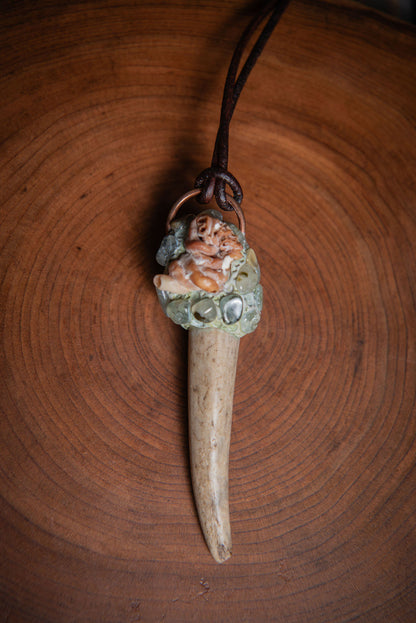 Deer Antler Tip Pendants