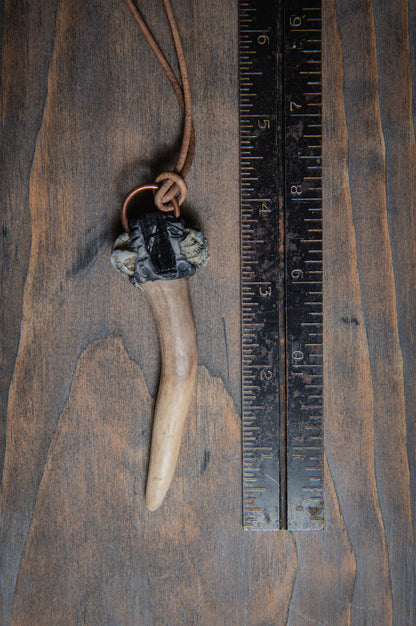 Deer Antler Tip Pendants