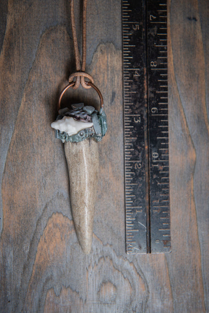 Deer Antler Tip Pendants