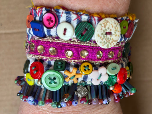 Striped Fish Cuff Bracelet