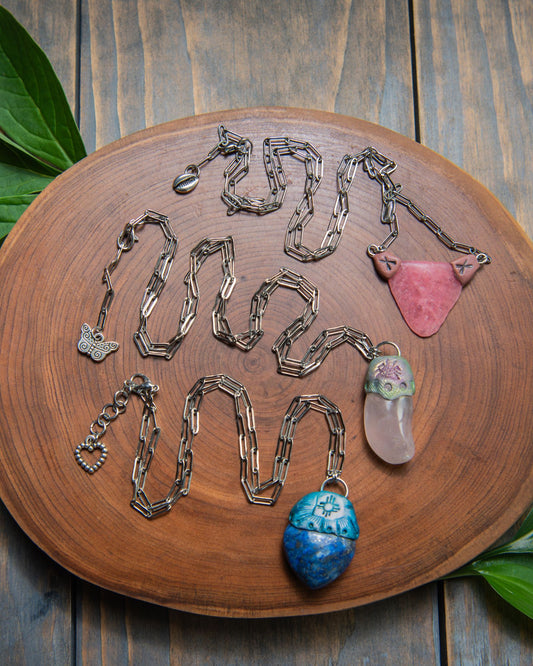 Gemstone Pendant on Chain